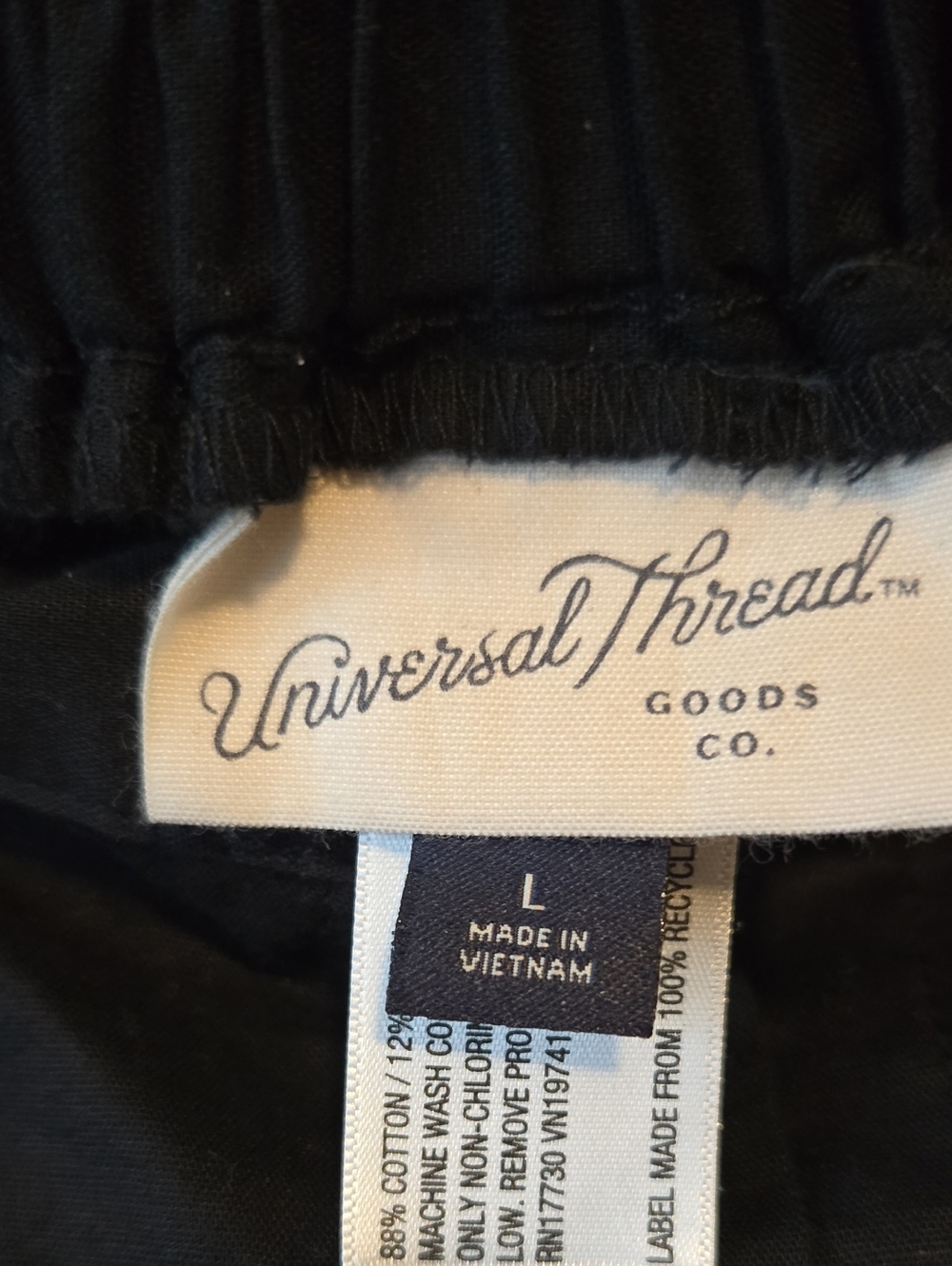 Universal Threas Classic Black Button-Front Women's Midi Skirt - Picture 2 of 5